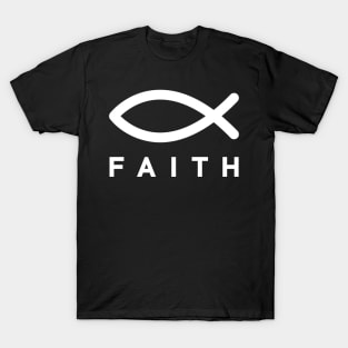 FAITH - Fish Symbol T-Shirt